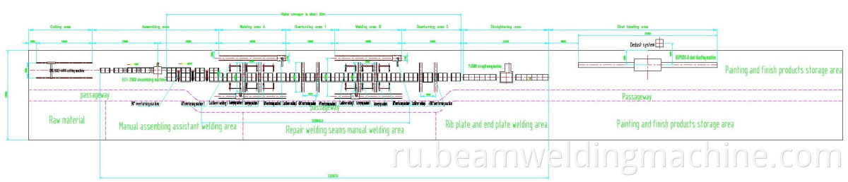 Heavy duty layout drawing